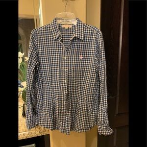 Brooks Brothers Blue and white checkered Shirt